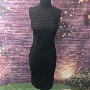 Bailey 44 High Neck Diamond Design Black Dress